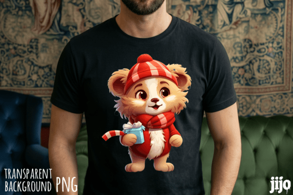 Download Teddy Bear Christmas Gift PNG - Gift Collection