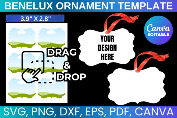 Download Benelux Ornament Template, Gift Tag Svg - Gift Collection