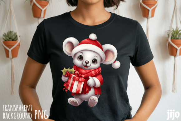 Download Koala Santa Christmas Gift PNG - Gift Collection