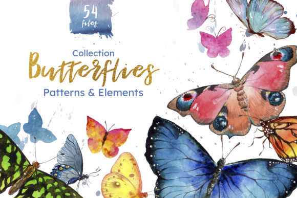 Download Miracle of Nature Butterflies Watercolor - Premium Resources