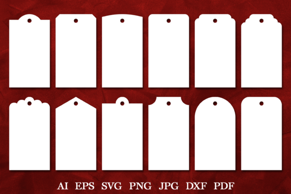 Download Paper Cut Tags Template. Gift Tags SVG - Gift Collection