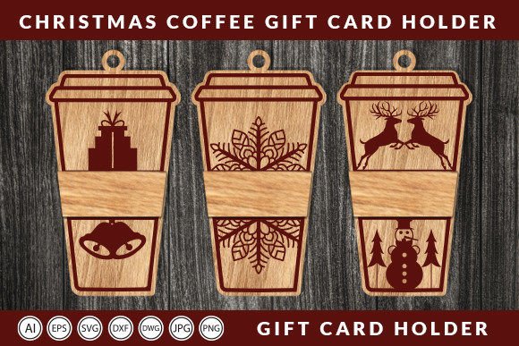 Download Laser Cut Christmas, Coffee Gift Card - Gift Collection