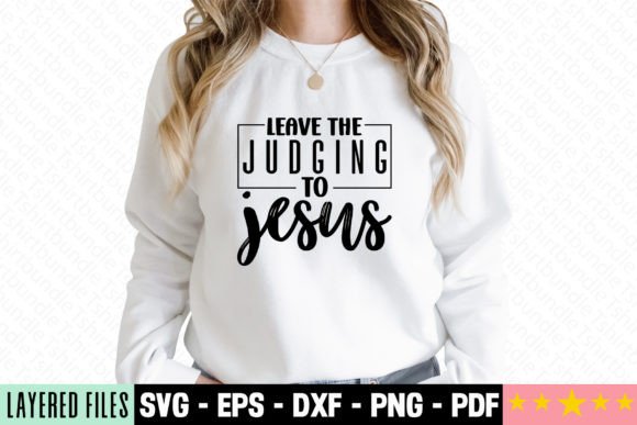 Download Leave the Judging to Jesus Craft SVG - Premium Resources