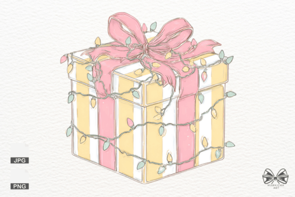Download Pastel Coquette Christmas Gift Png - Gift Collection