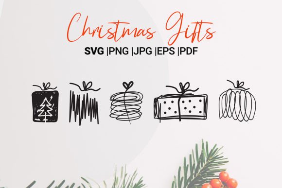 Download Christmas Gift SVG, Cut Files - Gift Collection