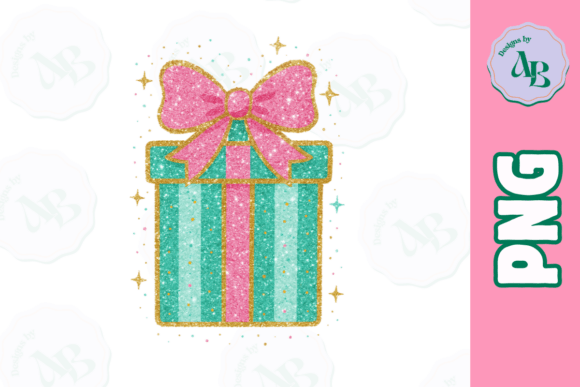 Download Glitter Girly Christmas Gift PNG - Gift Collection